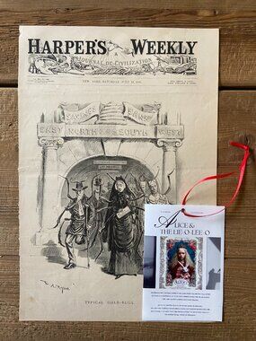 W.A. Rogers, Political Cartoon, Antique Engraving, sheet music,  audiobook